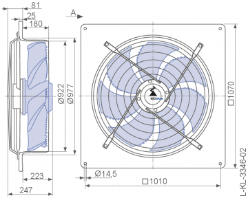 Ventilator axial de aspiratie Ziehl FN 063-ZIQ.GL.V7P
